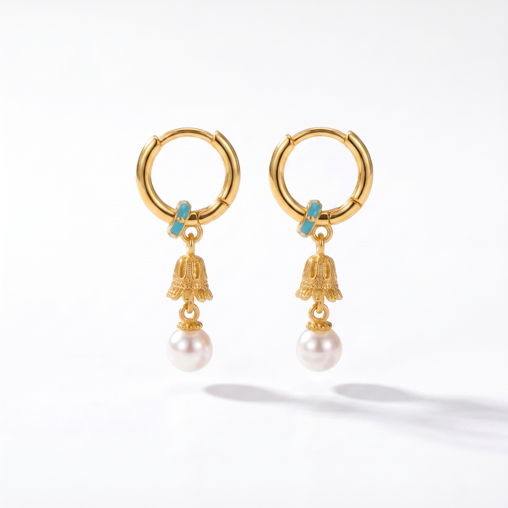 Bell Pearle Mini Jhumka Earrings