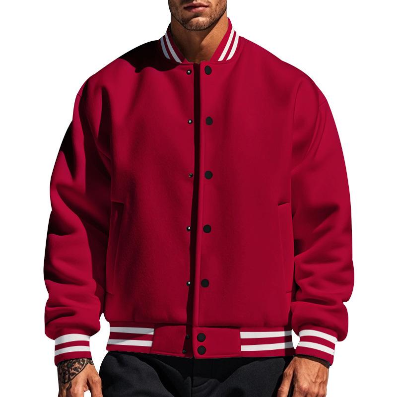 Tom Hollinger | Klassische Baseballjacke mit Knöpfen und Stehkragen