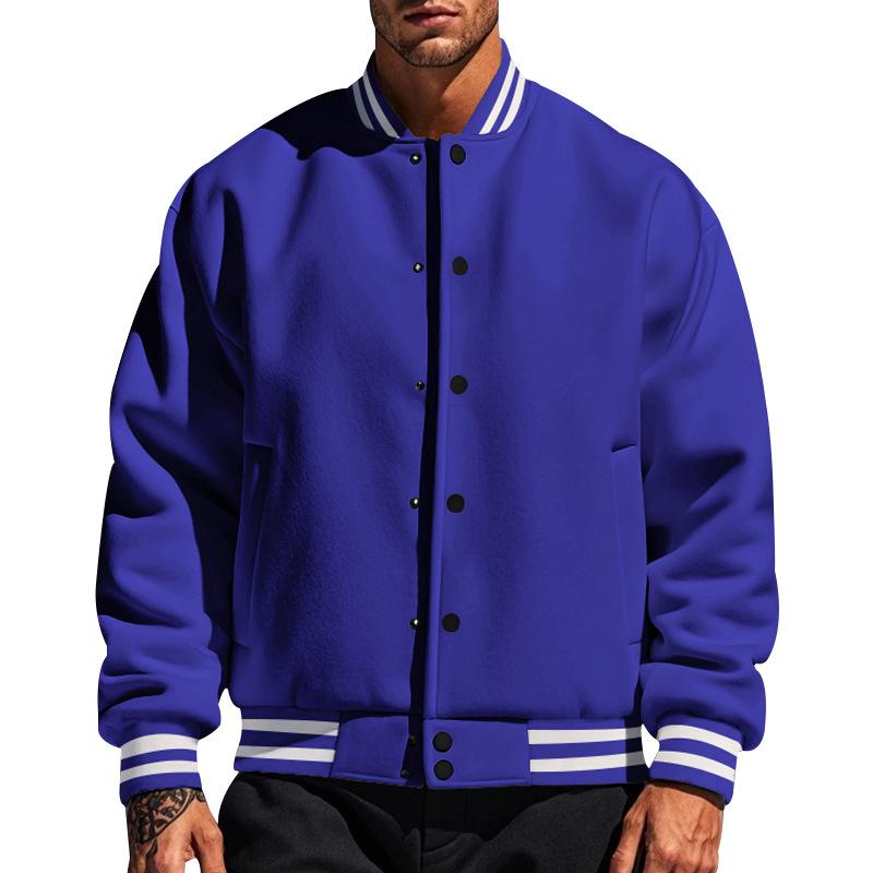 Tom Hollinger | Klassische Baseballjacke mit Knöpfen und Stehkragen