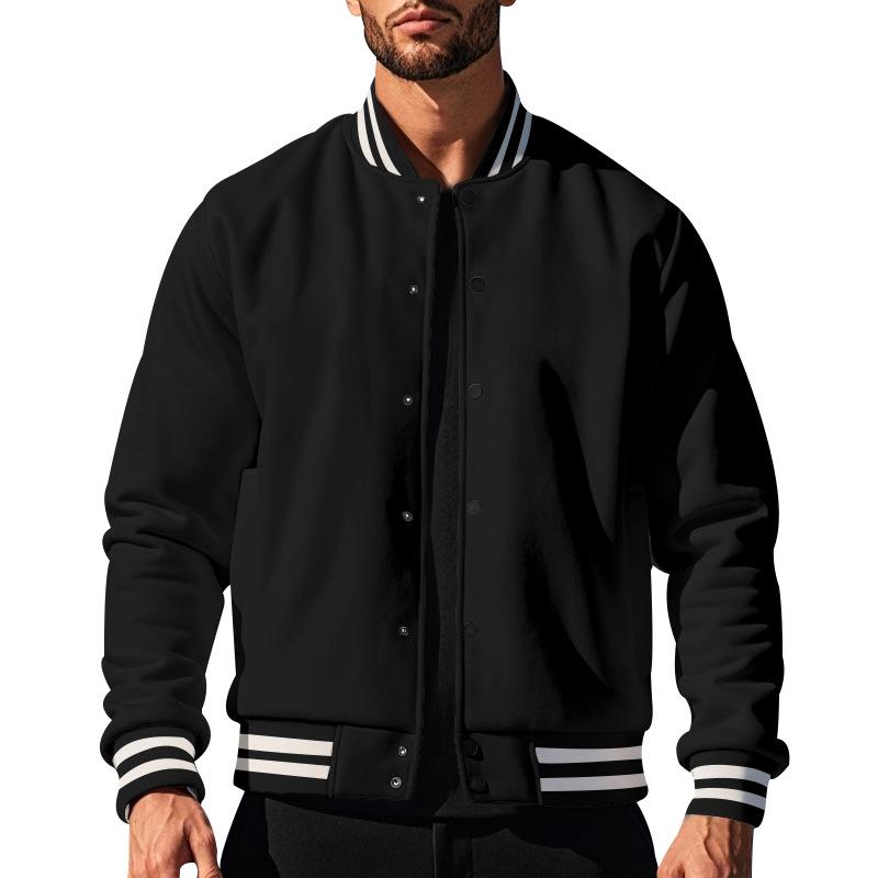 Tom Hollinger | Klassische Baseballjacke mit Knöpfen und Stehkragen