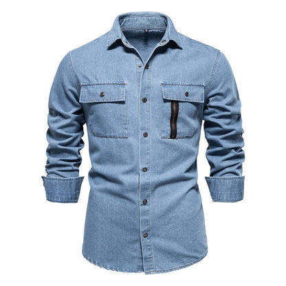 Tom Hollinger | Herren Jeanshemd aus Baumwolle