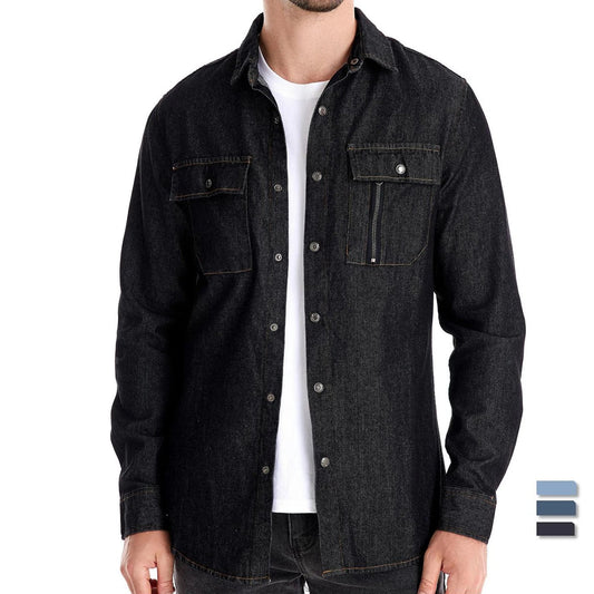 Tom Hollinger | Herren Jeanshemd aus Baumwolle