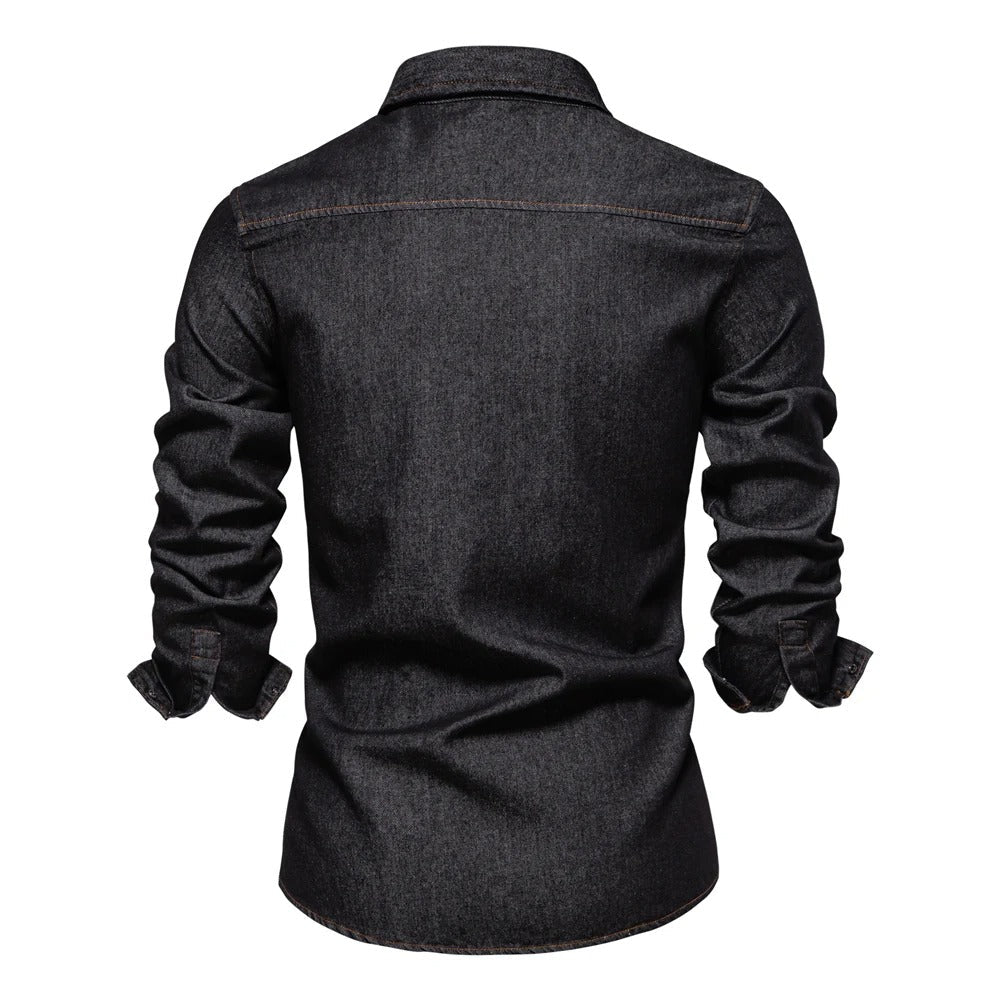 Tom Hollinger | Herren Jeanshemd aus Baumwolle