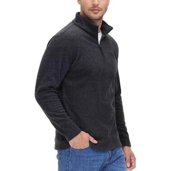 Tom Hollinger | Warmer Fleecepullover mit halbem Reißverschluss