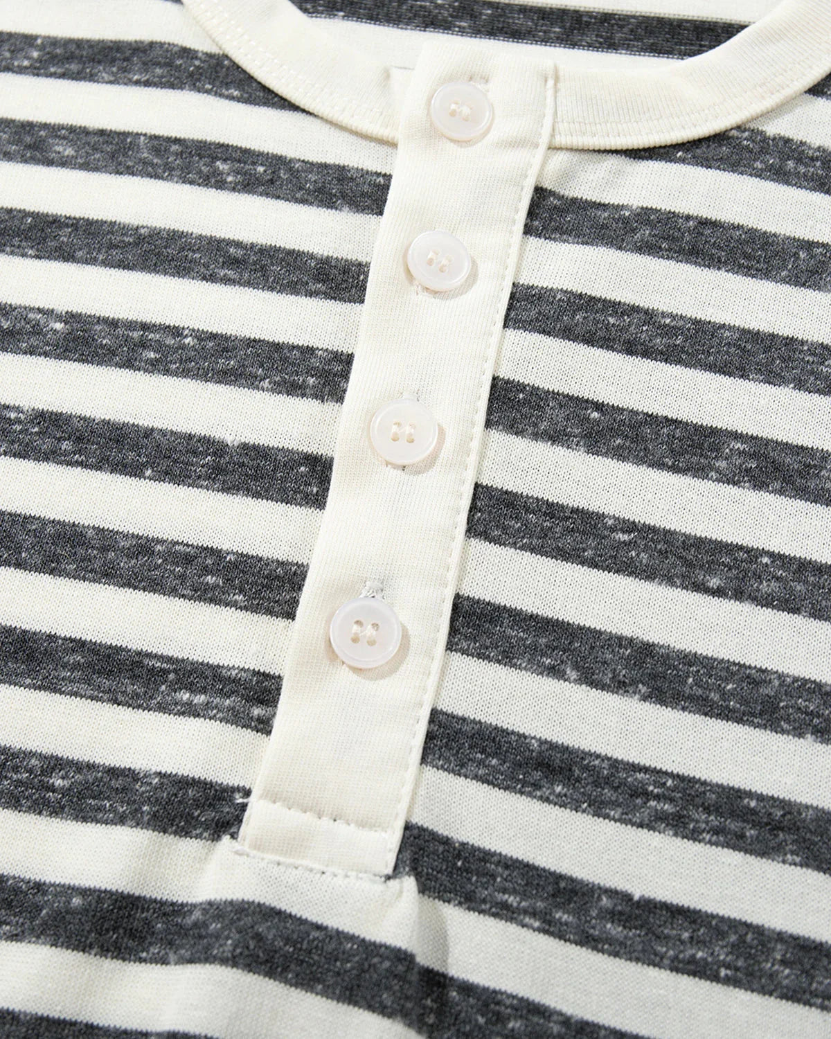 Tom Hollinger | Herren Henley T Shirt Mit Streifen In Relaxed Fit