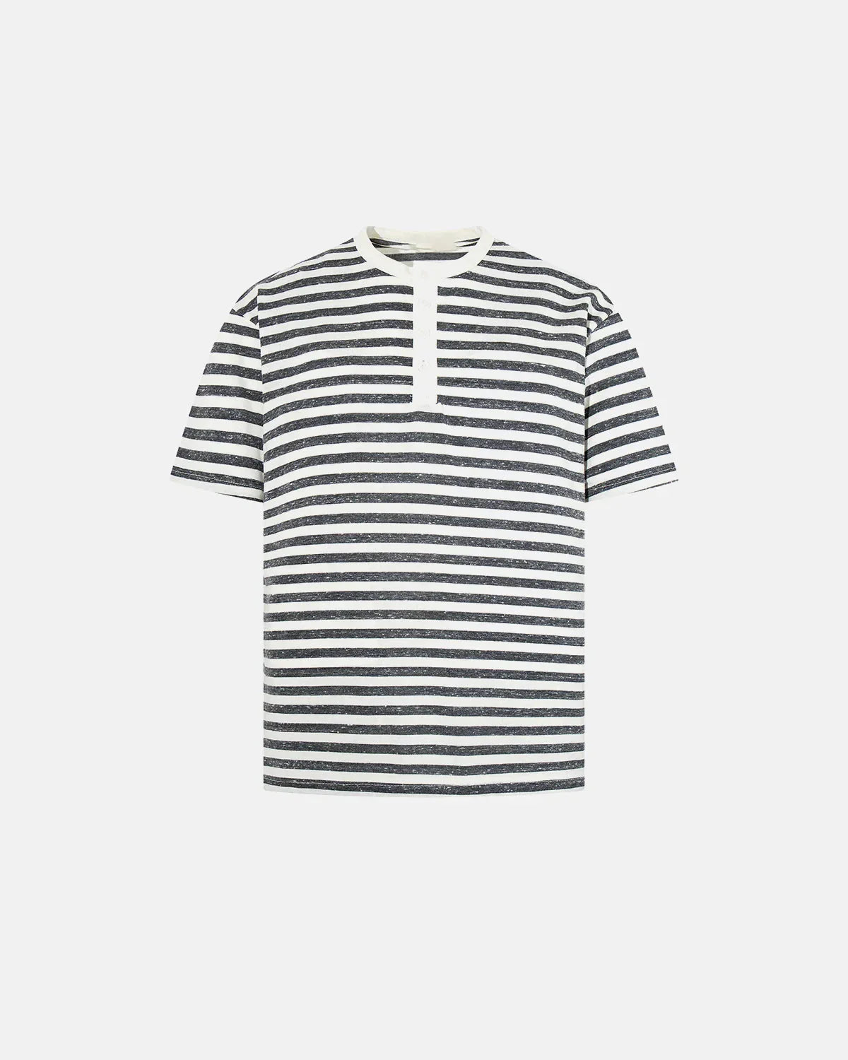 Tom Hollinger | Herren Henley T Shirt Mit Streifen In Relaxed Fit