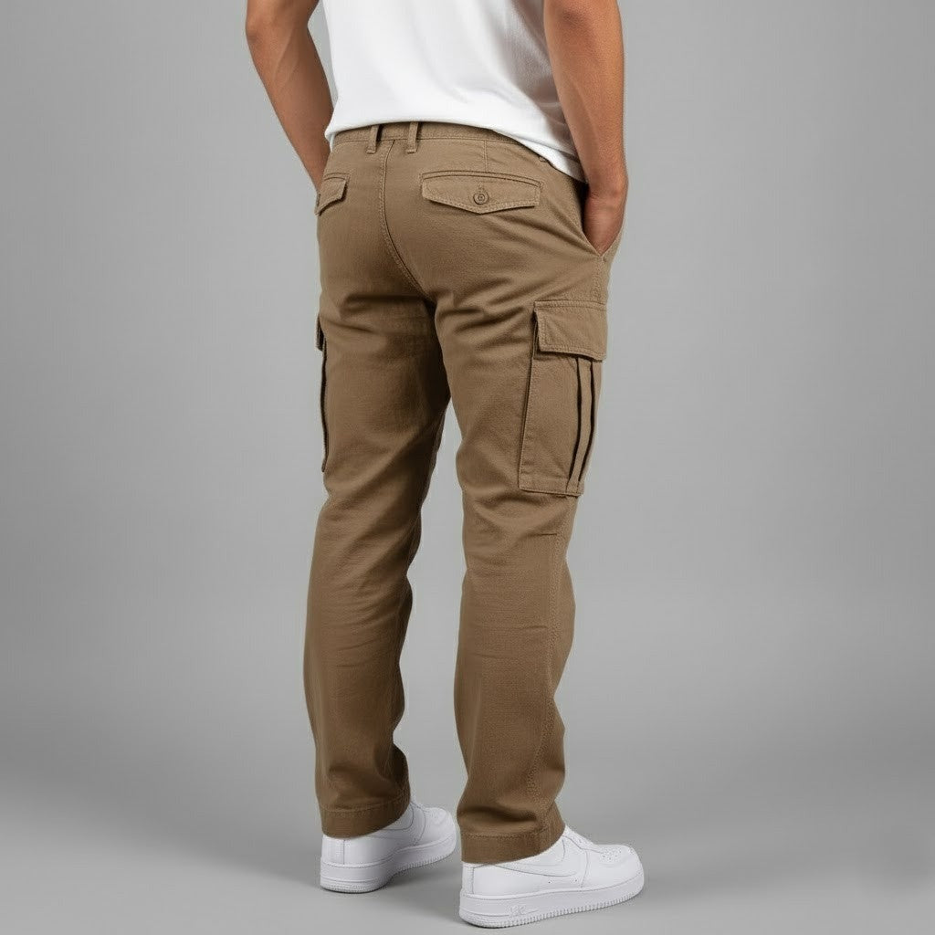 Herren Cargo Hose Mit Schmal Zulaufendem Bein