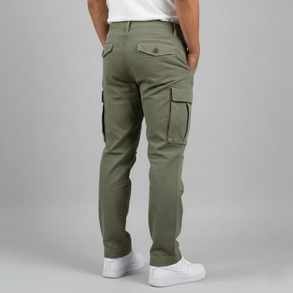 Herren Cargo Hose Mit Schmal Zulaufendem Bein