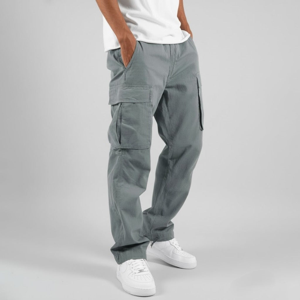 Herren Cargo Hose Mit Schmal Zulaufendem Bein