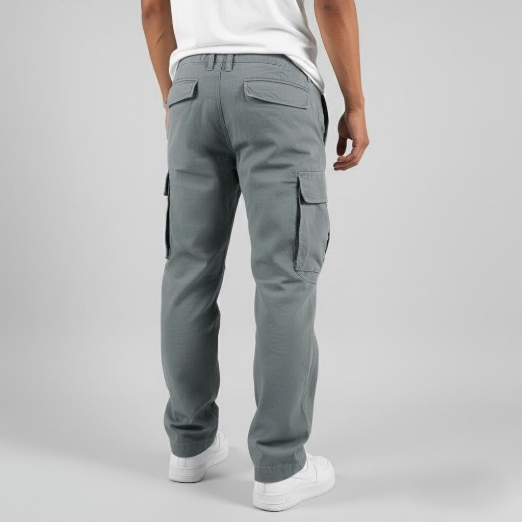 Herren Cargo Hose Mit Schmal Zulaufendem Bein