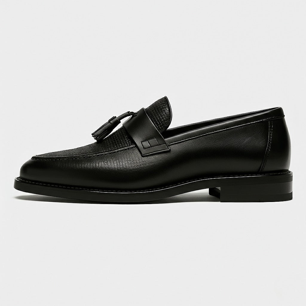 Herren Loafer Mit Quaste Und Runder Kappe