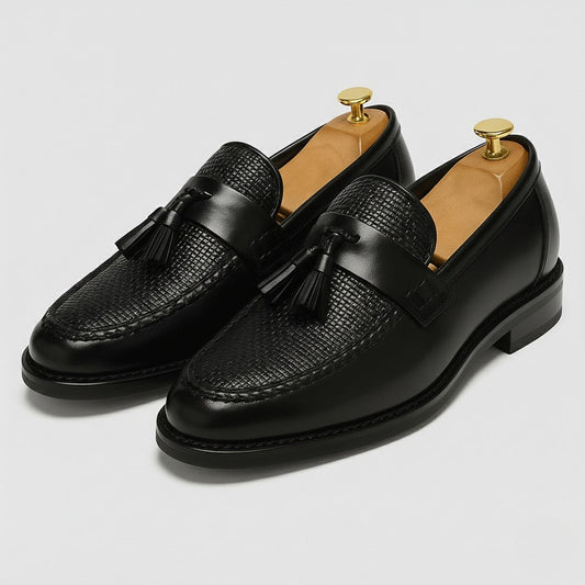 Herren Loafer Mit Quaste Und Runder Kappe