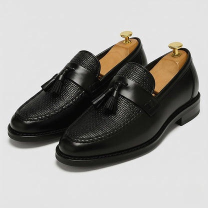 Herren Loafer Mit Quaste Und Runder Kappe