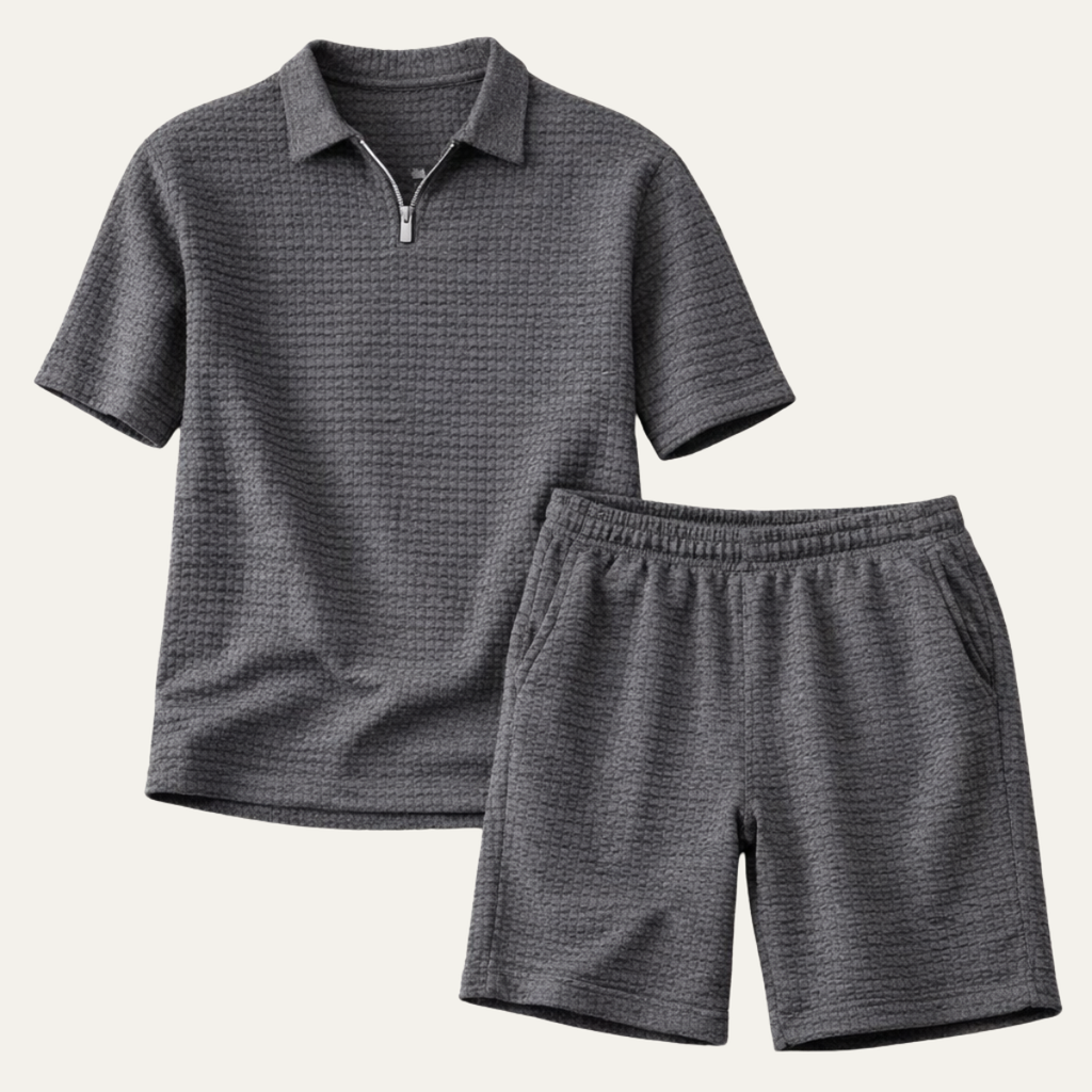 Tom Hollinger | Herren Sommer Set In Waffelstrick Mit Relaxed Fit